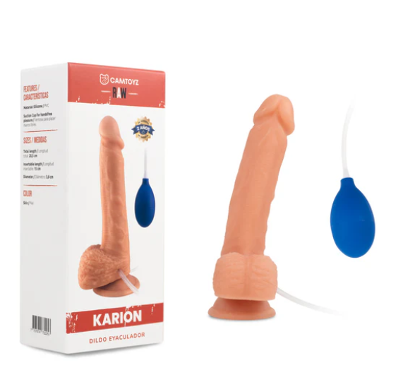 Dildo Realista Eyaculador Karion - Camtoyz