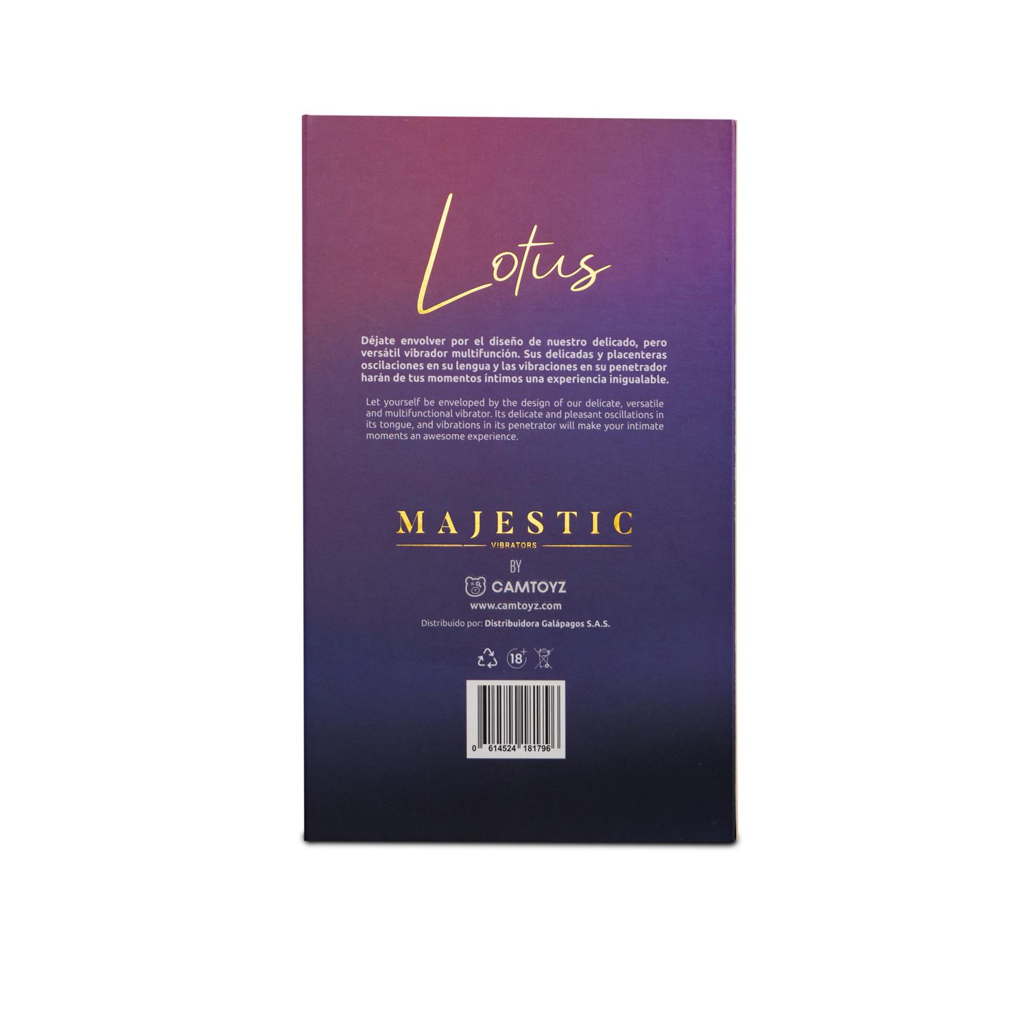 Vibrador con Bala Lotus - Majestic - Camtoyz - Imagen 5