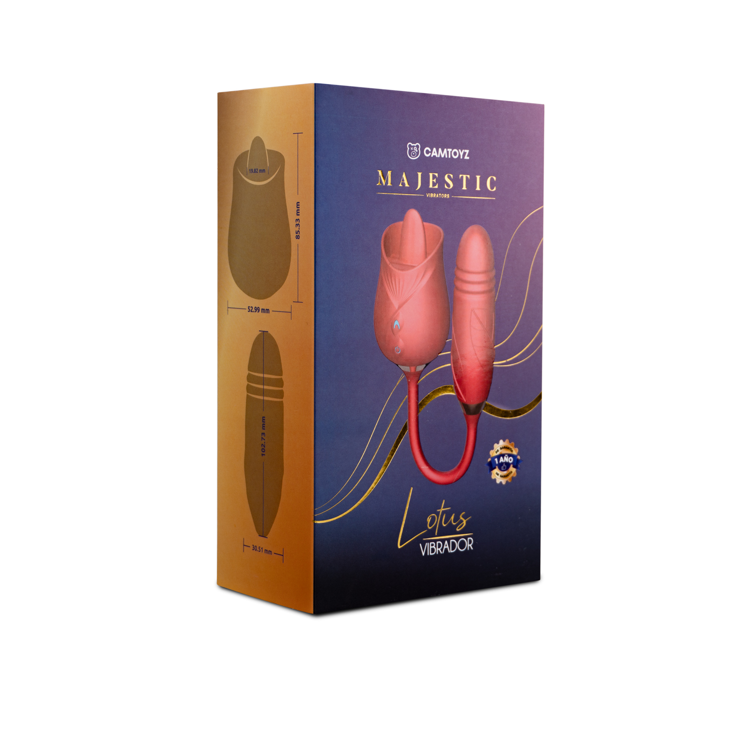 Vibrador con Bala Lotus - Majestic - Camtoyz - Imagen 4