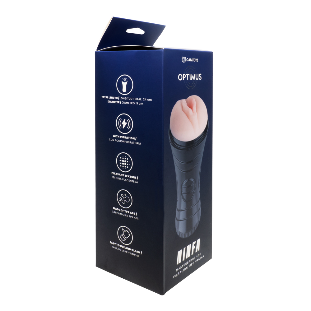 Masturbador Ninfa con Vibracion Vagina - Optimus -Camtoyz - Imagen 3