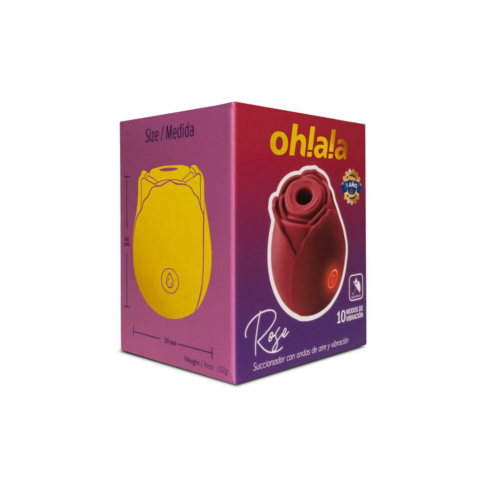 Vibrador y Succionador Rose - Ohlala - Camtoyz - Imagen 3